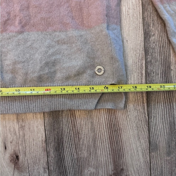 Loro Piana Gray purple cream tan baby Knit cashmere Sweater size 46 - Picture 6 of 8